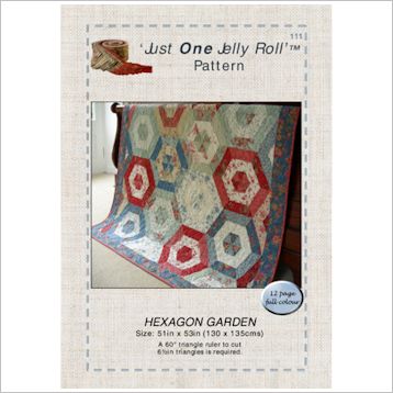 Hexagon Garden Jelly Roll Pattern